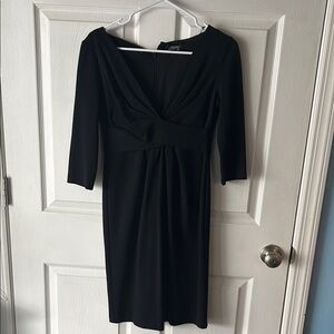 Adrianna Papell Black Long Sleeve Dress